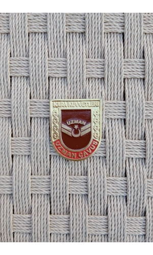 kara kuvvetleri uzman cavus amblemli ozel tasarim cuzdan rozeti