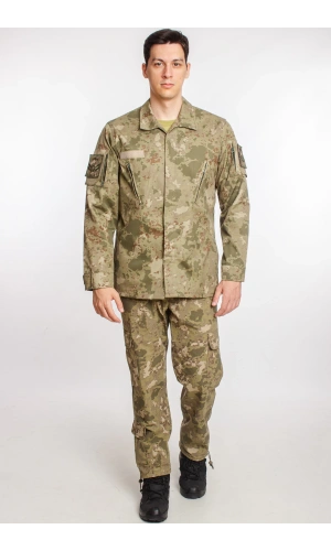 Kara Kuvvetleri Yeni Kamuflaj Renkli Uzun Kollu Taktik Gomlek Kargo Cepli Pantolon Alt ust Takim Long Sleeve Camouflage