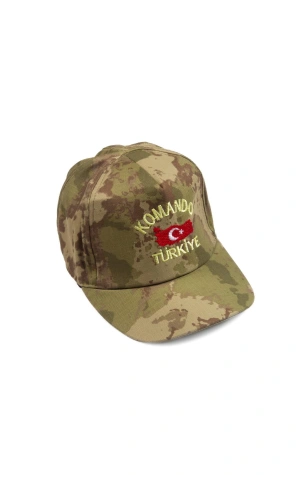 Kara kuvvetleri yeni kamuflaj renkli komando cocuk kiyafet kostum sapkasi