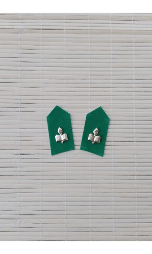 kara kuvvetleri yesil kumas ogretmen astsubay harici yaka spoleti