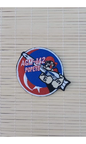 kirmizi zemin nakis islemeli agm 142 popeye arma patch pec