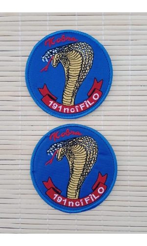 kobra 191nci filo yazili nakis islemeli arma patch pec