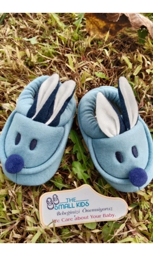 koyu mavi renkli ici pamuklu bilek kismi lastikli organik ortopedik cocuk bebek ilkadim patik kanvas sneaker casual ayakkabi