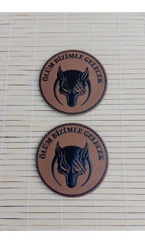 olum bizimle gelecek 3d tpu termoplastik gogus arma patch pec