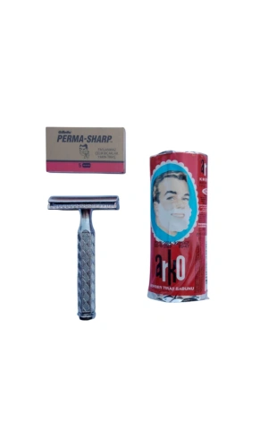 Orak Paslanmaz Krom Tras Makinasi Perma Sharp Yaprak Jilet Arko Berber Tras Sabunu Tras Seti