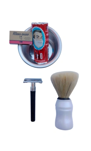 Orak Plastik Sapli Tras Makinasi Perma Sharp Yaprak Jilet Arko Berber Tras Sabunu Sakal Fircasi Metal Tras Tasi Tras Seti