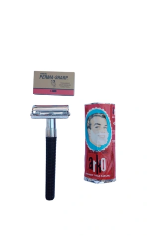 Orak Plastik Sapli Tras Makinasi Perma Sharp Yaprak Jilet Arko Berber Tras Sabunu Tras Seti