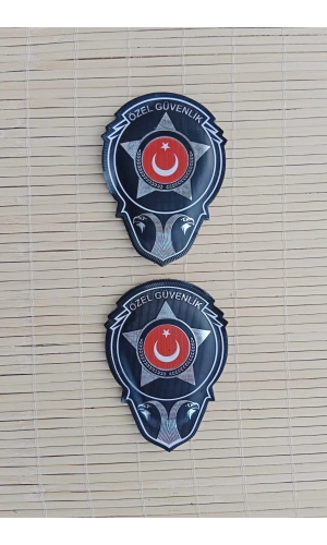 ozel guvenlik 3d tpu termoplastik silikon kabartma islemeli gogus arma patch pec