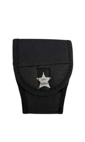 ozel guvenlik siyah renkli cirtli impertex kapali kelepce kilif