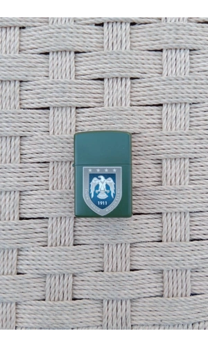 Ozel Tasarim Haki Renkli Hava Kuvvetleri amblemli Benzinli zippo Cakmak