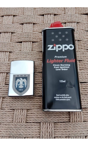 Ozel Tasarim Metal Renkli Hava Kuvvetleri Amblemli Benzinli premium zippo Cakmak