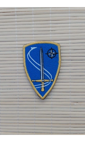 ozel tasarim nato ve kilic logolu nakis islemeli arma pec patch