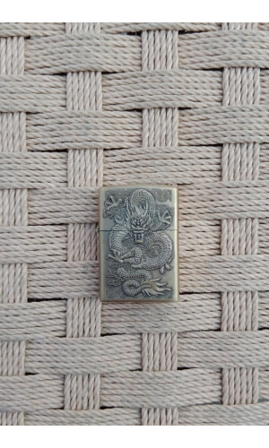 Ozel Tasarim Sari Renkli Benzinli Dragon Kabartmali zippo Cakmak