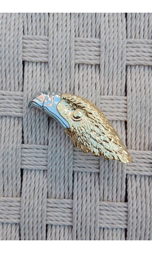 Ozel Tasarim Sari renkli Kartal basli manyetolu gazli premium cakmak