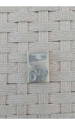 Ozel Tasarim Sari renkli T17E1 Stghound AC mki yazili Tekerlekli kabartmali zirhli arac zippo Cakmak