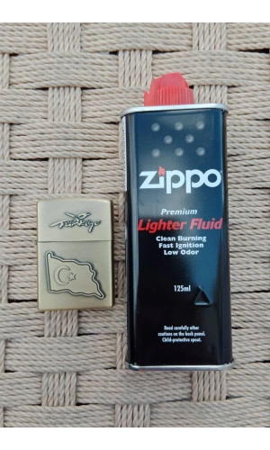 Ozel Tasarim Sari renkli Turkiye Yazili Dalgalanan Bayrak kabartmali premium zippo Cakmak