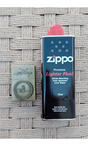 Ozel Tasarim Sari renkli Turkiye Yazili Osmanli Tugrali kabartmali premium zippo Cakmak
