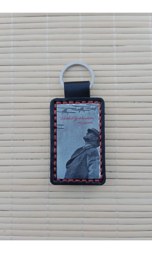 ozel uretim F-4 Phantom istikbal Goklerdedir Yazili Ataturk Siuetli Hakiki Deri Hediyelik Anahtarlik