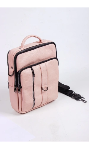 pembe renkli fermuarli deri el cantasi