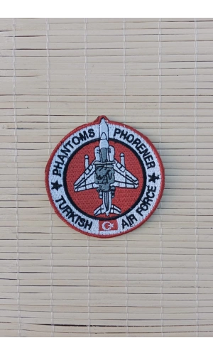 phantoms phorener turkish air force nakis islemeli arma patch pec