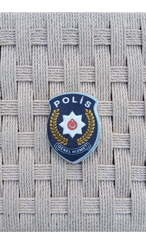 polis genel hizmet 3d silikon kabartma mont arma