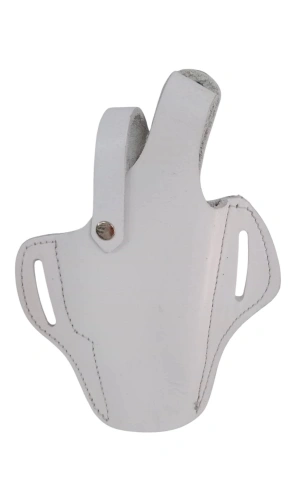 sag el beyaz renkli hakiki deri kemere gecirmeli tam kelebek trafik polisi silah kilifi