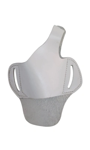 sag el beyaz renkli hakiki deri kemere gecirmeli yarim kelebek trafikci kilif