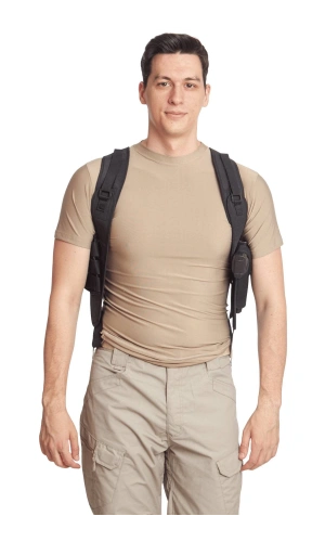 sag el ciftli siyah renkli ozel uretim ayarlamali emniyetli lastikli universal impertex koltukalti silah kilifi