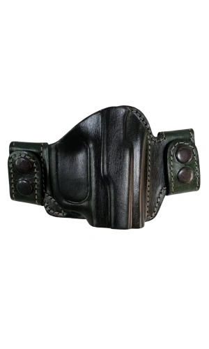 sag el haki renkli hakiki deri cit citli palaskaya kemere gecirmeli yarim kelebek silah kilif