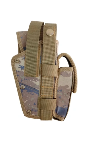 Sag El Hava Kuvvetleri Kamuflaj Renkli sarjorluklu cift Emniyetli Airsoft Palaskaya Kemere Gecirmeli Sallama Silah Kilifi