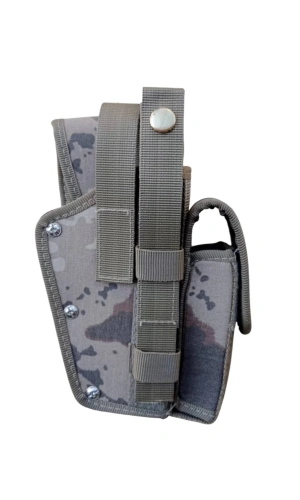 sag el jandarma kamuflaj renkli sarjorluklu cift emniyetli palaskaya kemere gecirmeli sallama impertex silah kilifi