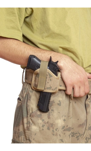 Sag El Jandarma Kamuflaj Renkli Mini Speed Airsoft Palaskaya Kemere Gecirmeli impertex Kase Silah Kilifi