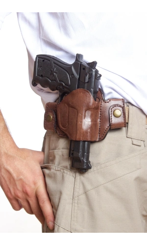 Sag El Kahverengi Renkli Hakiki Deri cit citli Universal Palaskaya Kemere Gecirmeli Yarim Kelebek Silah Kilifi