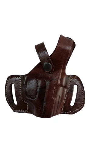 sag el kahverengi renkli tek emniyetli universal kemere gecirmeli yarim kelebek f 92 hakiki deri silah kilifi