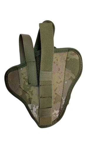 sag el kara kuvvetleri kamuflaj renkli cift emniyetli tam kelebek airsoft palaskaya kemere gecirmeli impertex silah kilifi