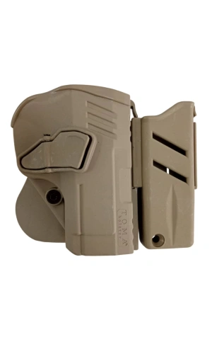 Sag El Kum Renkli Toma Holster Sarsilmaz SAR 9 Polimer Silah Kilifi ve Sarjorluk