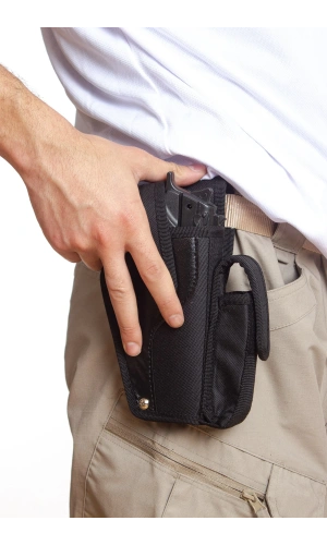 Sag El Siyah Renk Tek Emniyetli Sarjorluklu Airsoft Palaskaya Kemere Gecirmeli impertex Silah Kilif