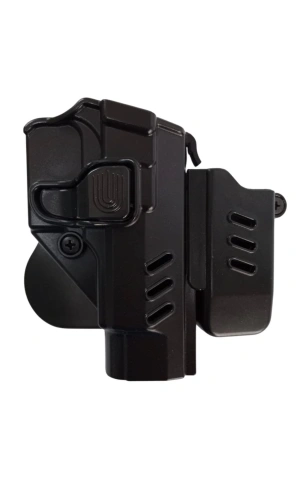 Sag El Siyah Renkli Beretta F 92 Black Grips Polimer P 8 L Silah Kilifi ve Tekli Sarjor Kilifi