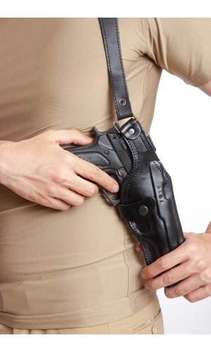 Sag El Siyah Renkli Hakiki Deri ozel uretim Tekli Koltukalti Kaliteli Airsoft Sar 9 Silah Kilifi