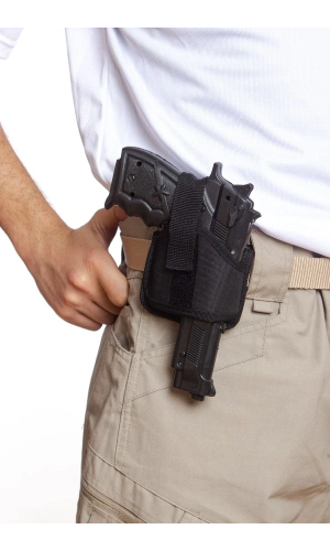 Sag El Siyah Renkli Mini Speed Airsoft Palaskaya Kemere Gecirmeli impertex Kase Silah Kilifi