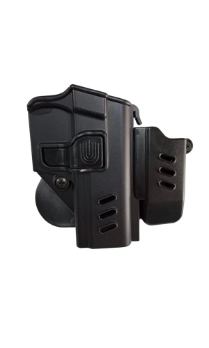 Sag El Siyah Renkli SAR 9 Black Grips Polimer Silah Kilifi ve Tekli Sarjor Kilifi