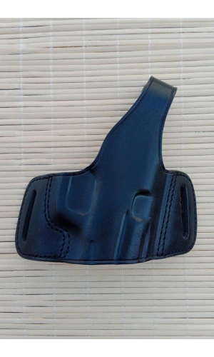 Sag el siyah renkli yarim kelebek hakiki deri citcitli Girsan MC 28 SA silah kilifi