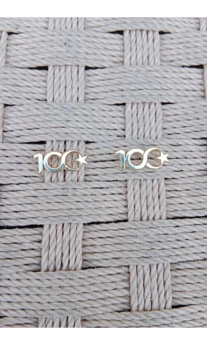 Sari Renk 100. yil rozeti ceket yaka ignesi yaka rozeti