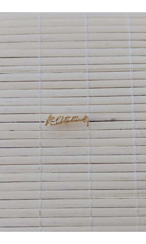 sari renkli ataturk imzali ceket yaka ignesi yaka rozeti