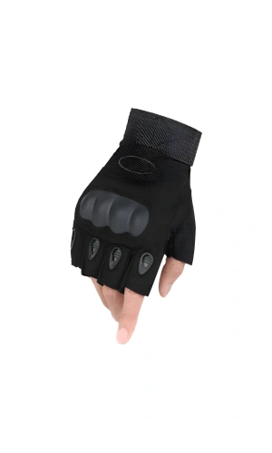 siyah renkli blackhawk askeri tactical destekli kesik pilot taktik eldiven