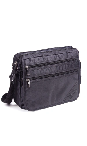 siyah renkli fermuarli kaliteli el cantasi