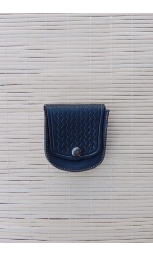 Siyah Renkli Hakiki Deri Bozuk Para ve Anahtarlik Cuzdani