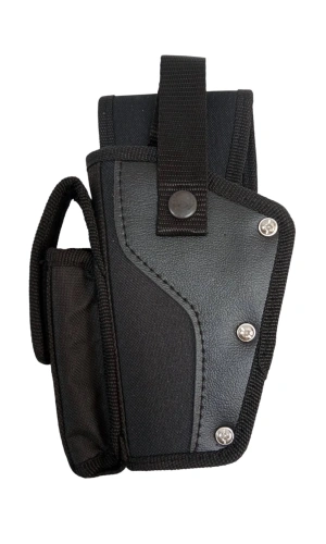 sol el siyah renkli tek emniyetli sarjorluklu airsoft palaskaya kemere gecirmeli impertex silah kilifi