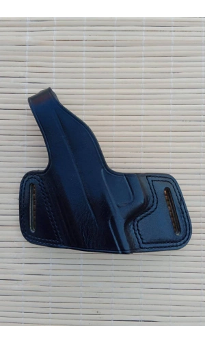 sol el siyah renkli yarim kelebek hakiki deri citcitli Sarsilmaz Sar 9 silah kilifi