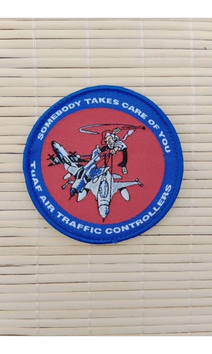 Somebody Takes Care Of You Tuaf Air Traffic Controllers Yazili Nakis islemeli Arma Pec Patch